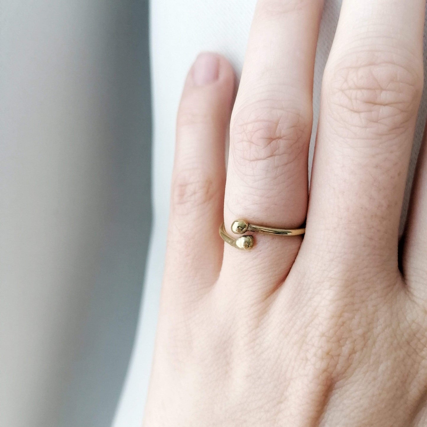Ring Brass OXIDO Matchstick Ring homeware shops bristol gift shops bristol By Maraca
