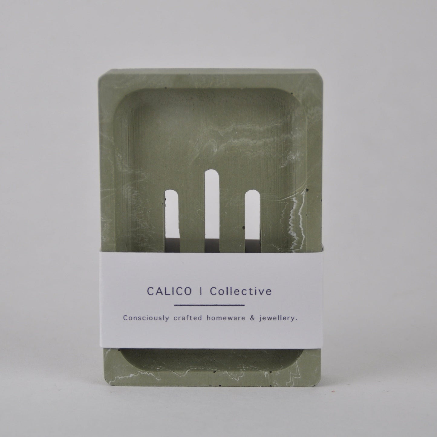 Soap Dish Sage Marble Jesmonite Soap Dish - Rectangle homeware shops bristol gift shops bristol Calico Collective