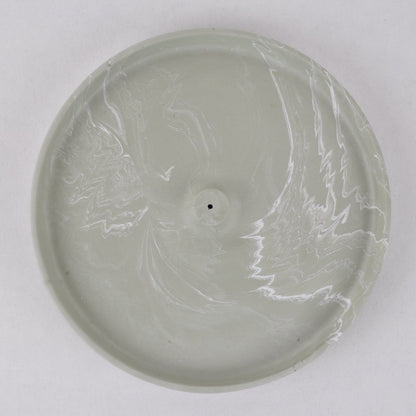 Incense Holder Sage Marble Jesmonite Incense Holder homeware shops bristol gift shops bristol Calico Collective