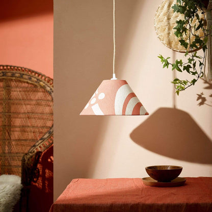 Lampshade Pendant Fitting Marshmallow Linen 12" Lampshade homeware shops bristol gift shops bristol Claire Cartwright Studio