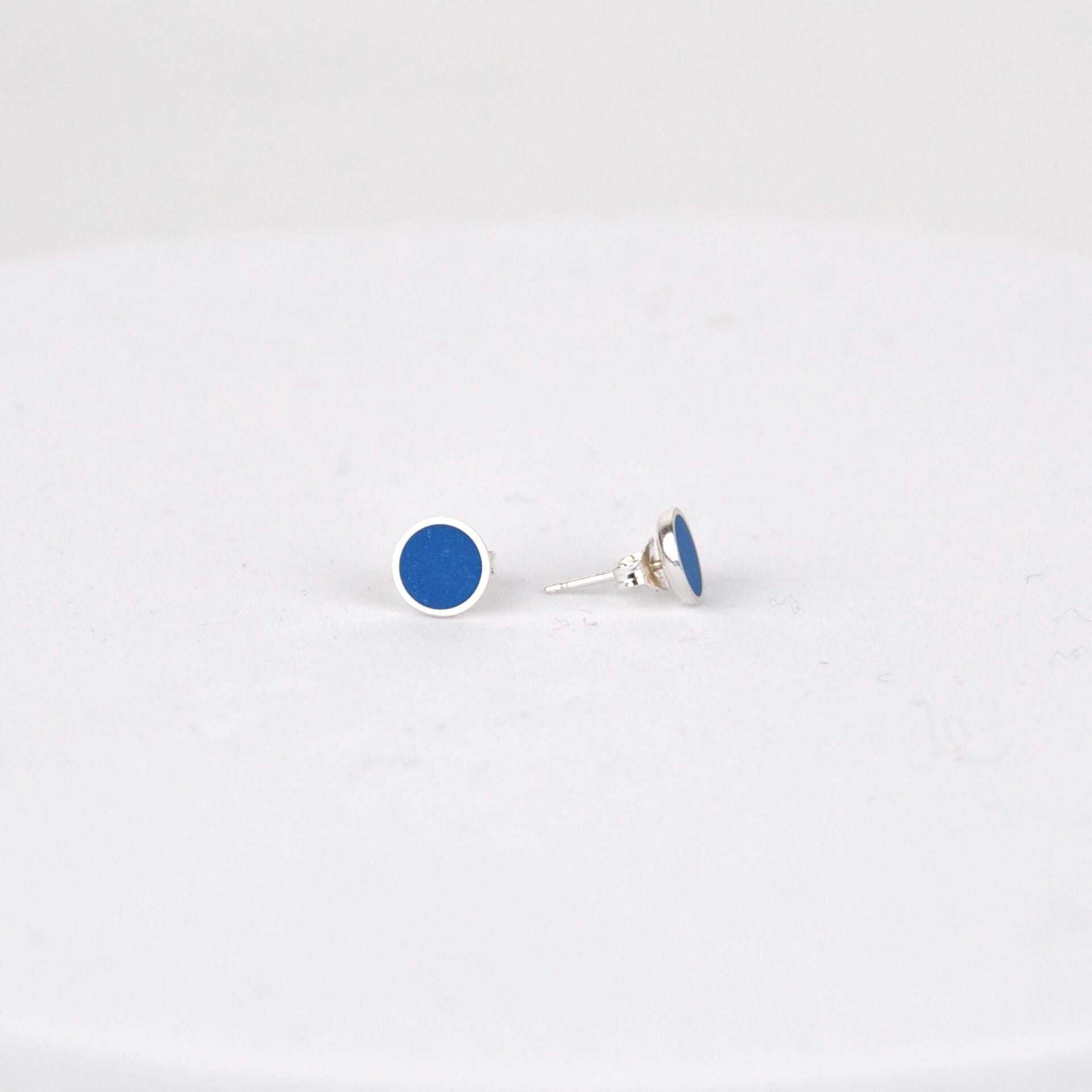 Earrings Blue Colour Dot Stud Earrings - Various Colours homeware shops bristol gift shops bristol Clare Lloyd