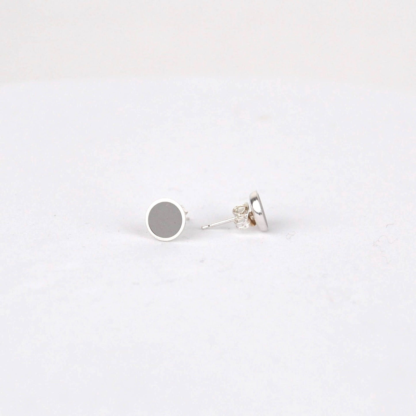 Earrings Grey Colour Dot Stud Earrings - Various Colours homeware shops bristol gift shops bristol Clare Lloyd