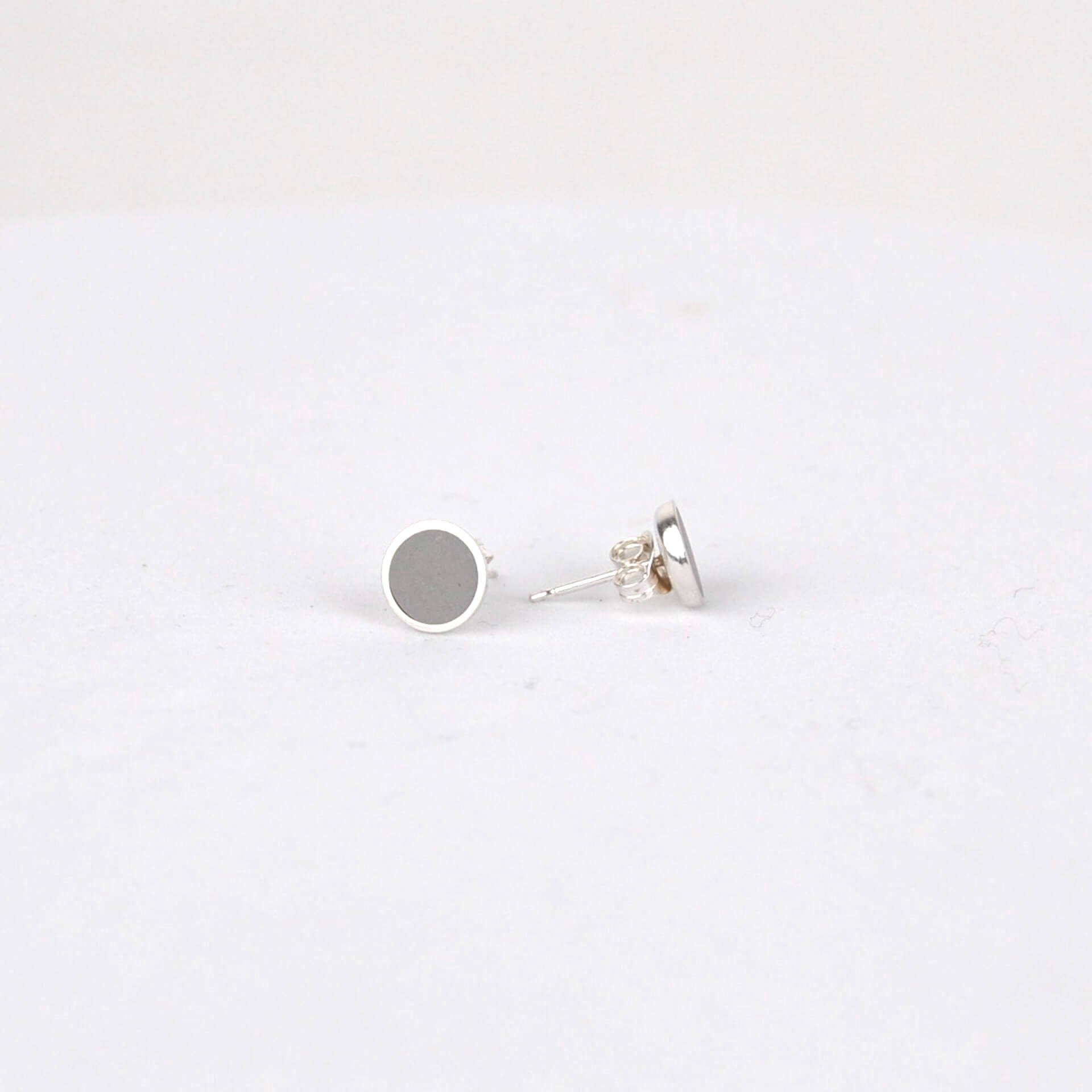 Earrings Grey Colour Dot Stud Earrings - Various Colours homeware shops bristol gift shops bristol Clare Lloyd