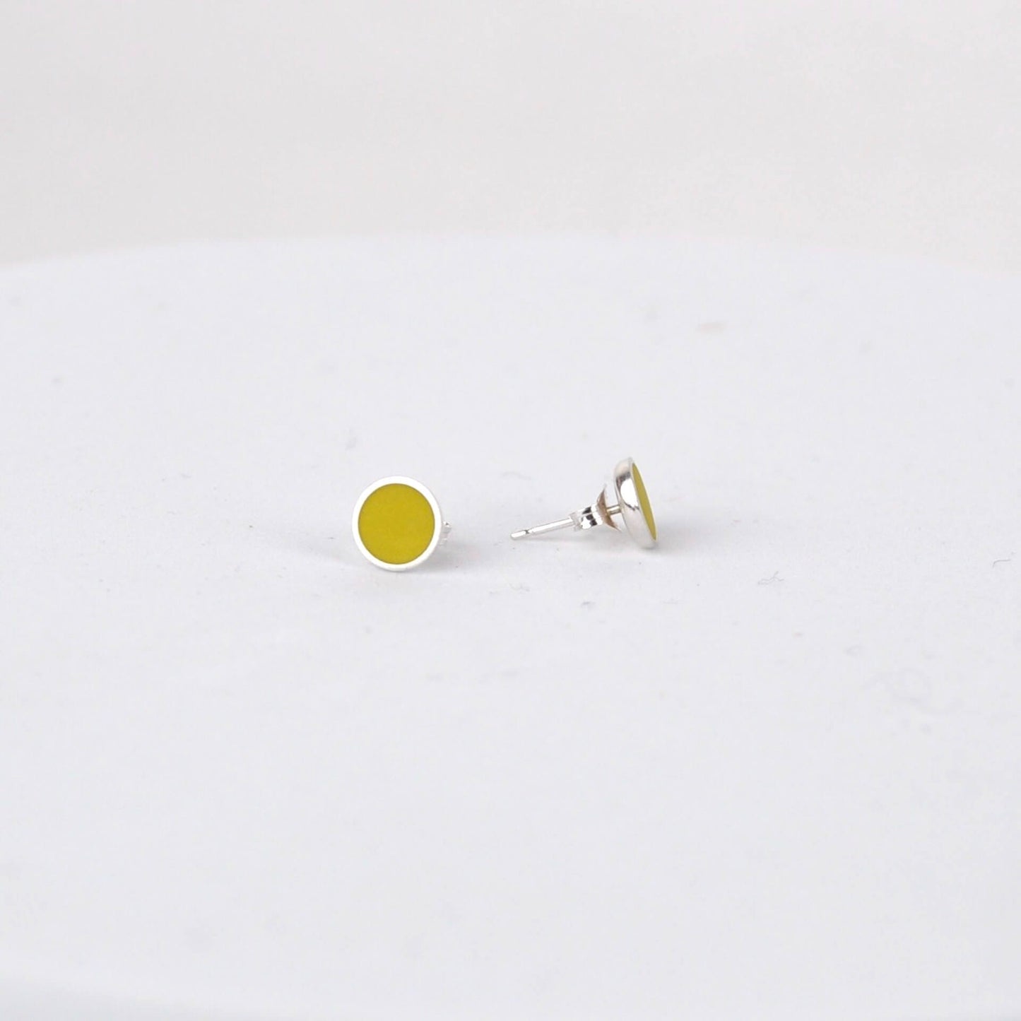 Earrings Yellow Colour Dot Stud Earrings - Various Colours homeware shops bristol gift shops bristol Clare Lloyd