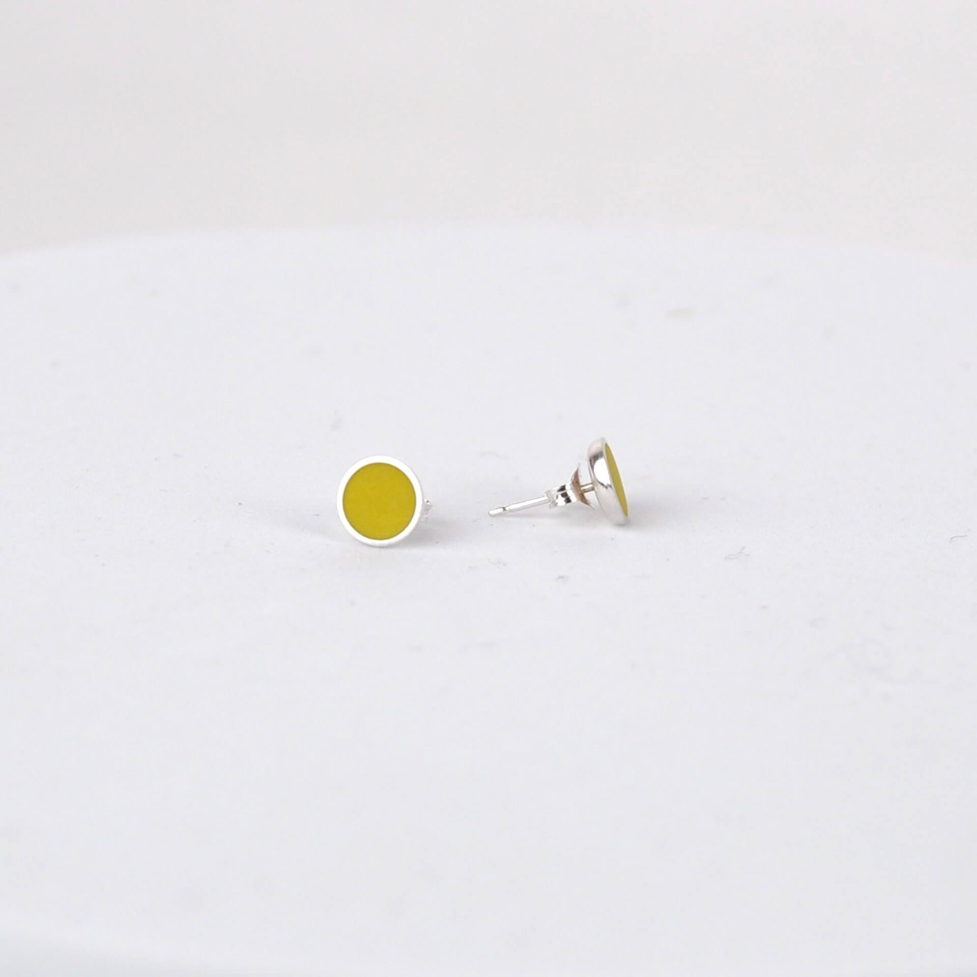 Earrings Yellow Colour Dot Stud Earrings - Various Colours homeware shops bristol gift shops bristol Clare Lloyd