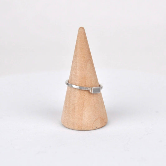 Ring Rectangle Stacking Ring - Grey homeware shops bristol gift shops bristol Clare Lloyd