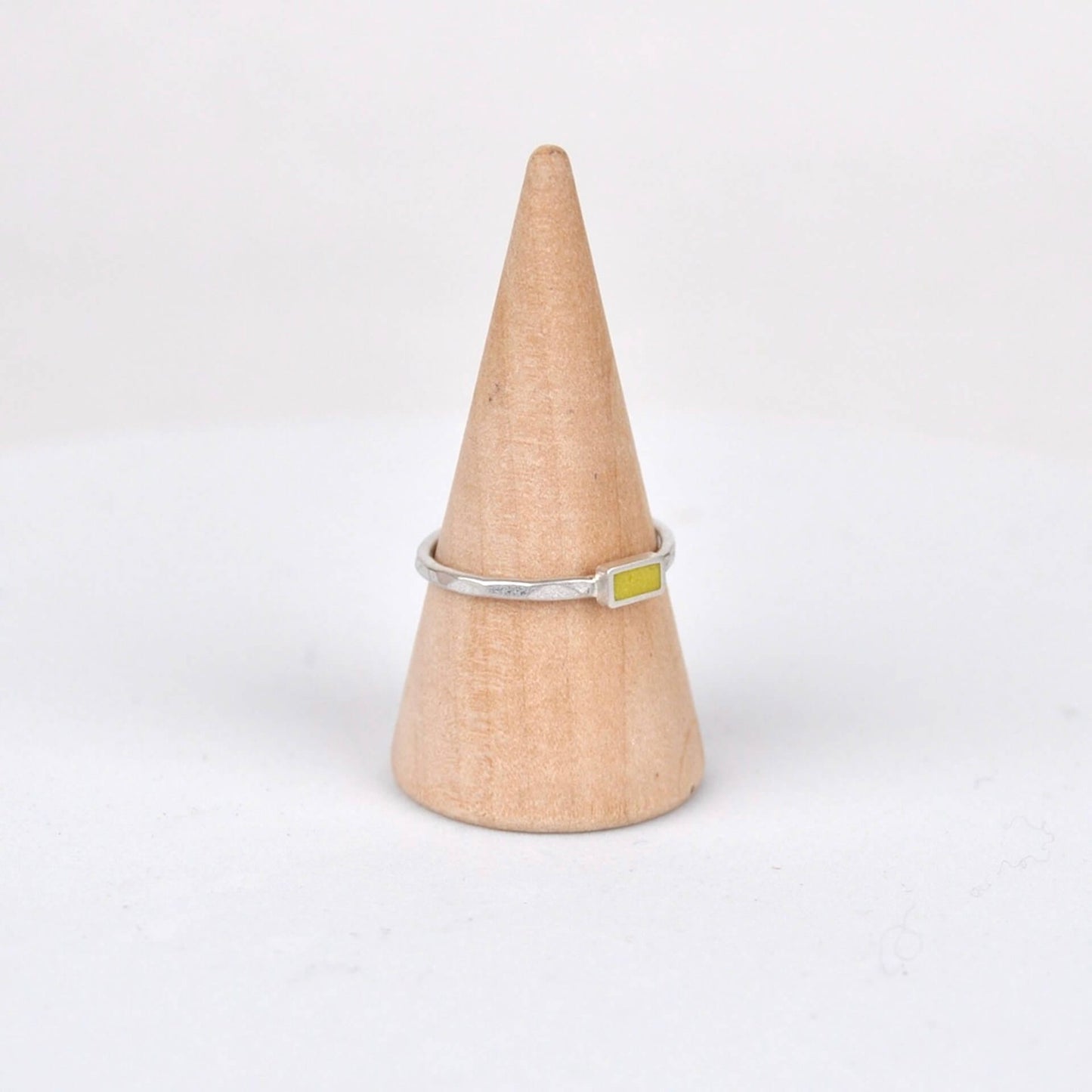 Ring Rectangle Stacking Ring - Yellow homeware shops bristol gift shops bristol Clare Lloyd