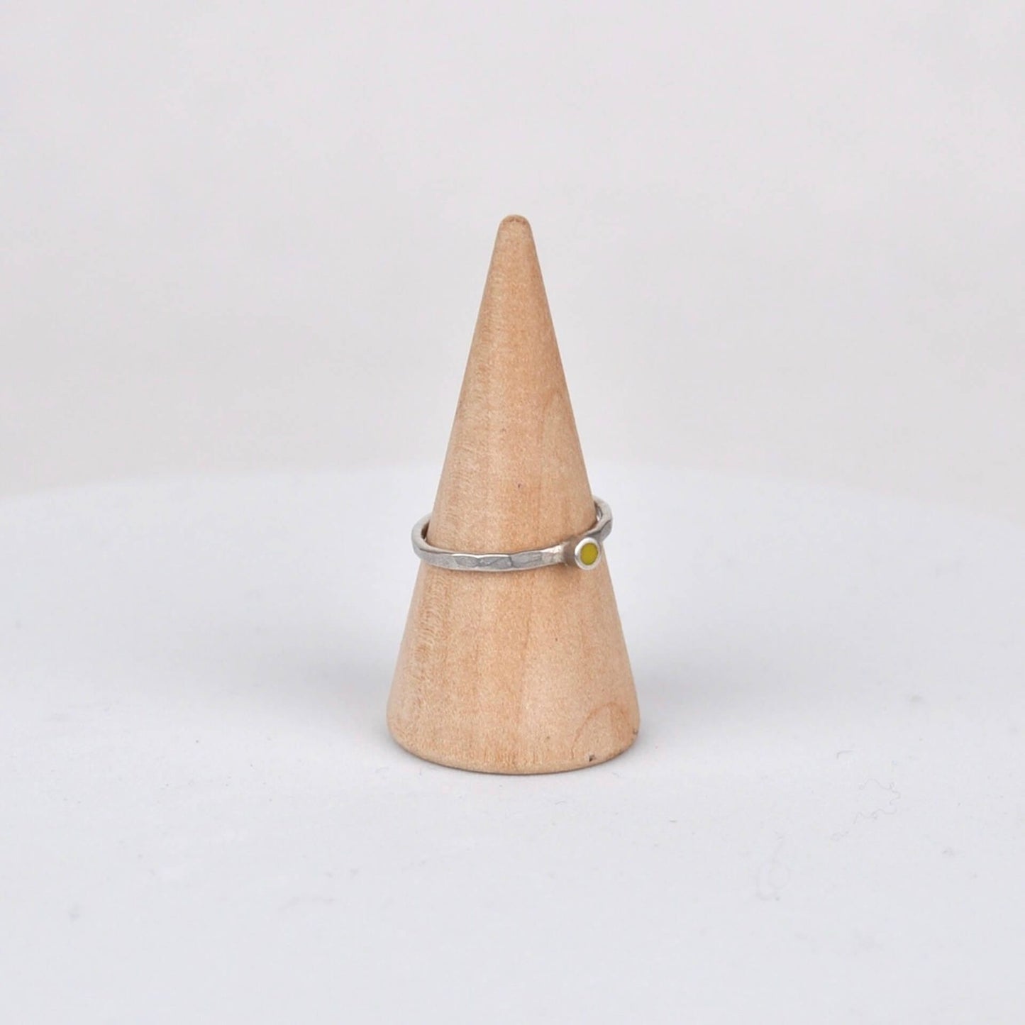 Ring Tiny Circle Stacking Ring - Yellow homeware shops bristol gift shops bristol Clare Lloyd