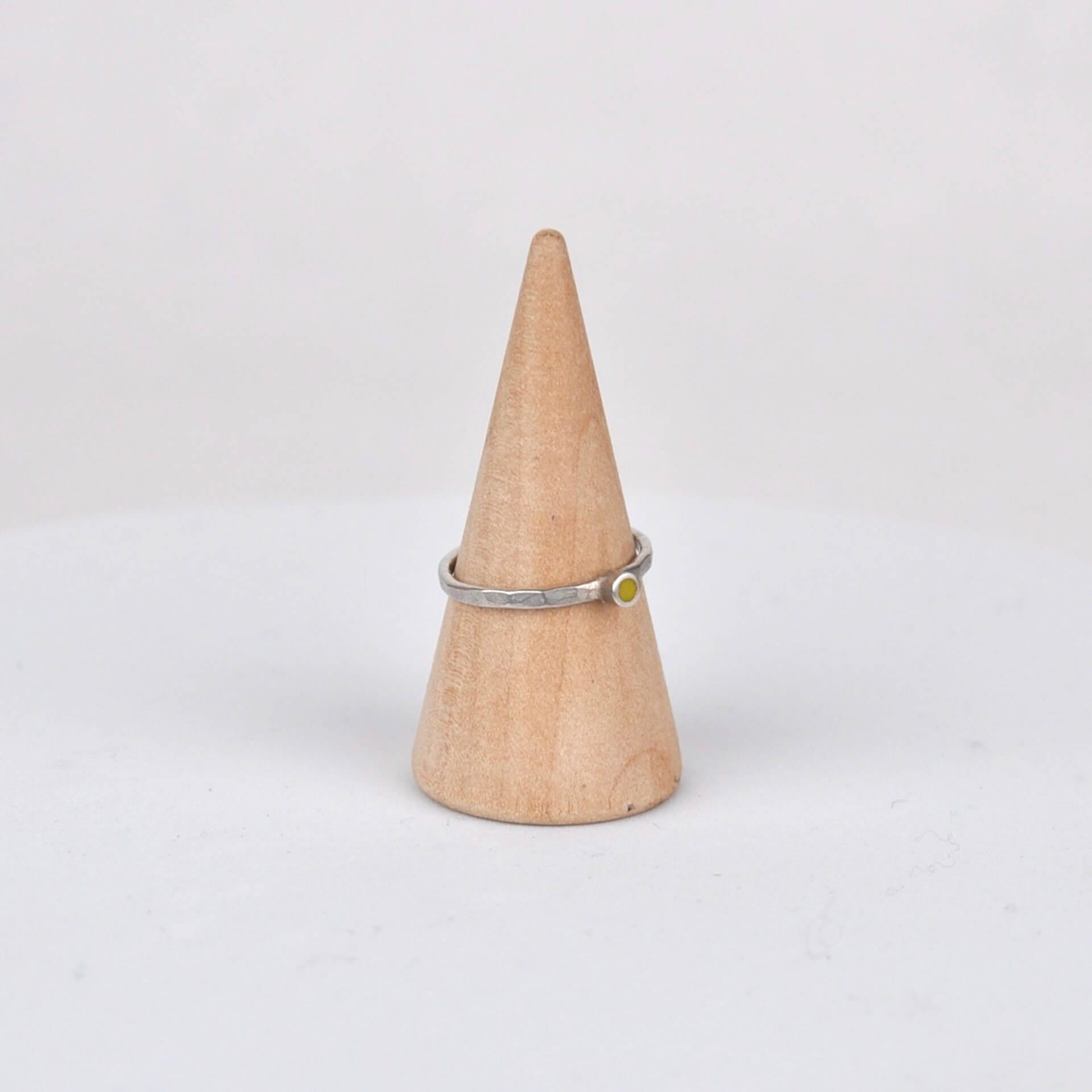 Ring Tiny Circle Stacking Ring - Yellow homeware shops bristol gift shops bristol Clare Lloyd