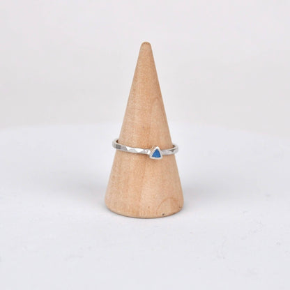 Ring Triangle Stacking Ring - Blue homeware shops bristol gift shops bristol Clare Lloyd