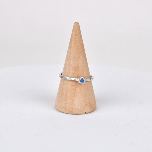 Ring Triangle Stacking Ring - Blue homeware shops bristol gift shops bristol Clare Lloyd