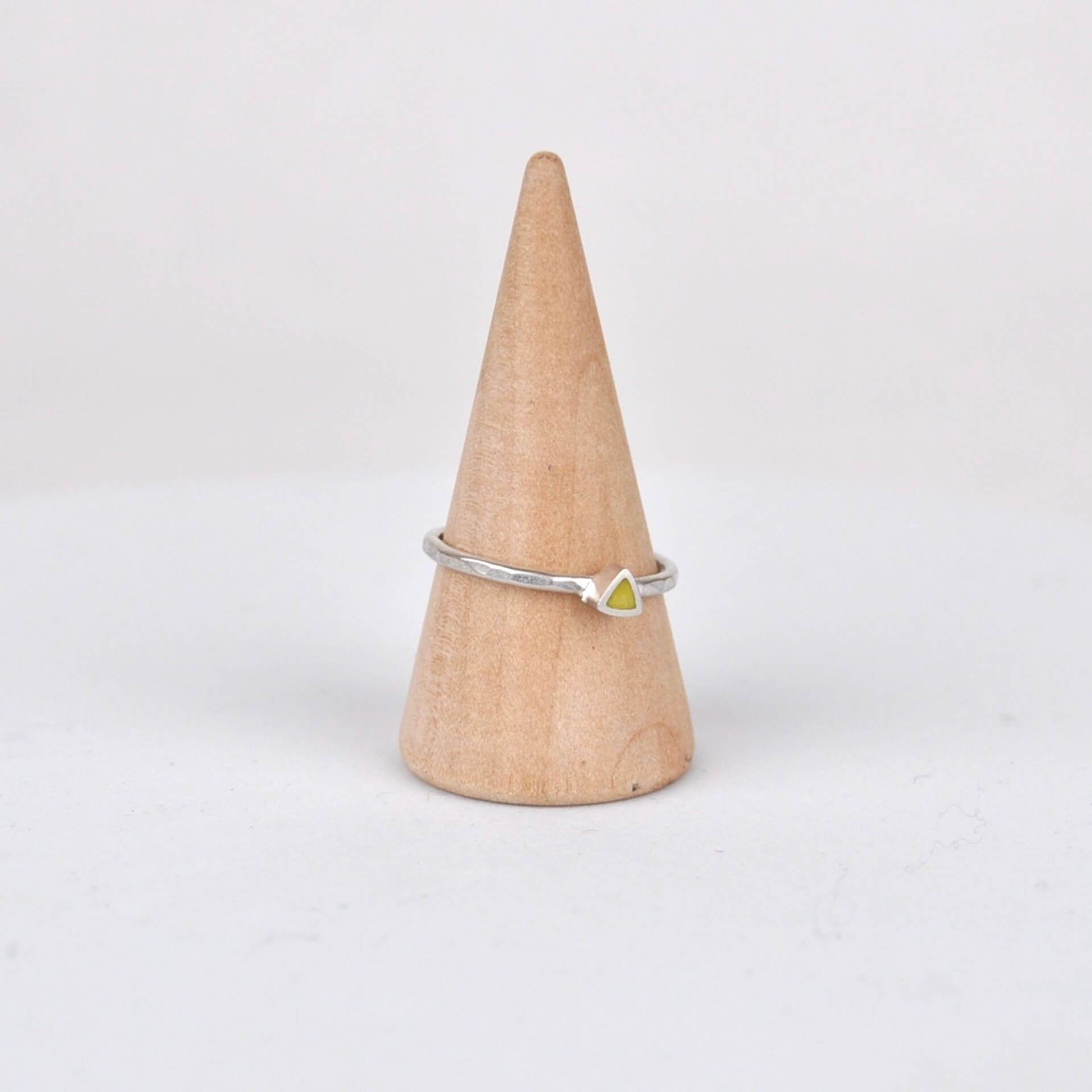 Ring Triangle Stacking Ring - Yellow homeware shops bristol gift shops bristol Clare Lloyd