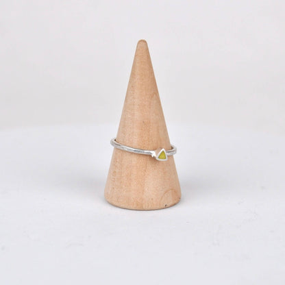 Ring Triangle Stacking Ring - Yellow homeware shops bristol gift shops bristol Clare Lloyd