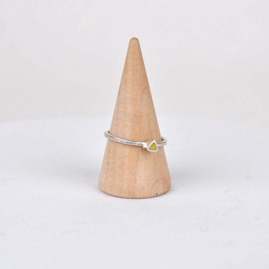 Ring Triangle Stacking Ring - Yellow homeware shops bristol gift shops bristol Clare Lloyd