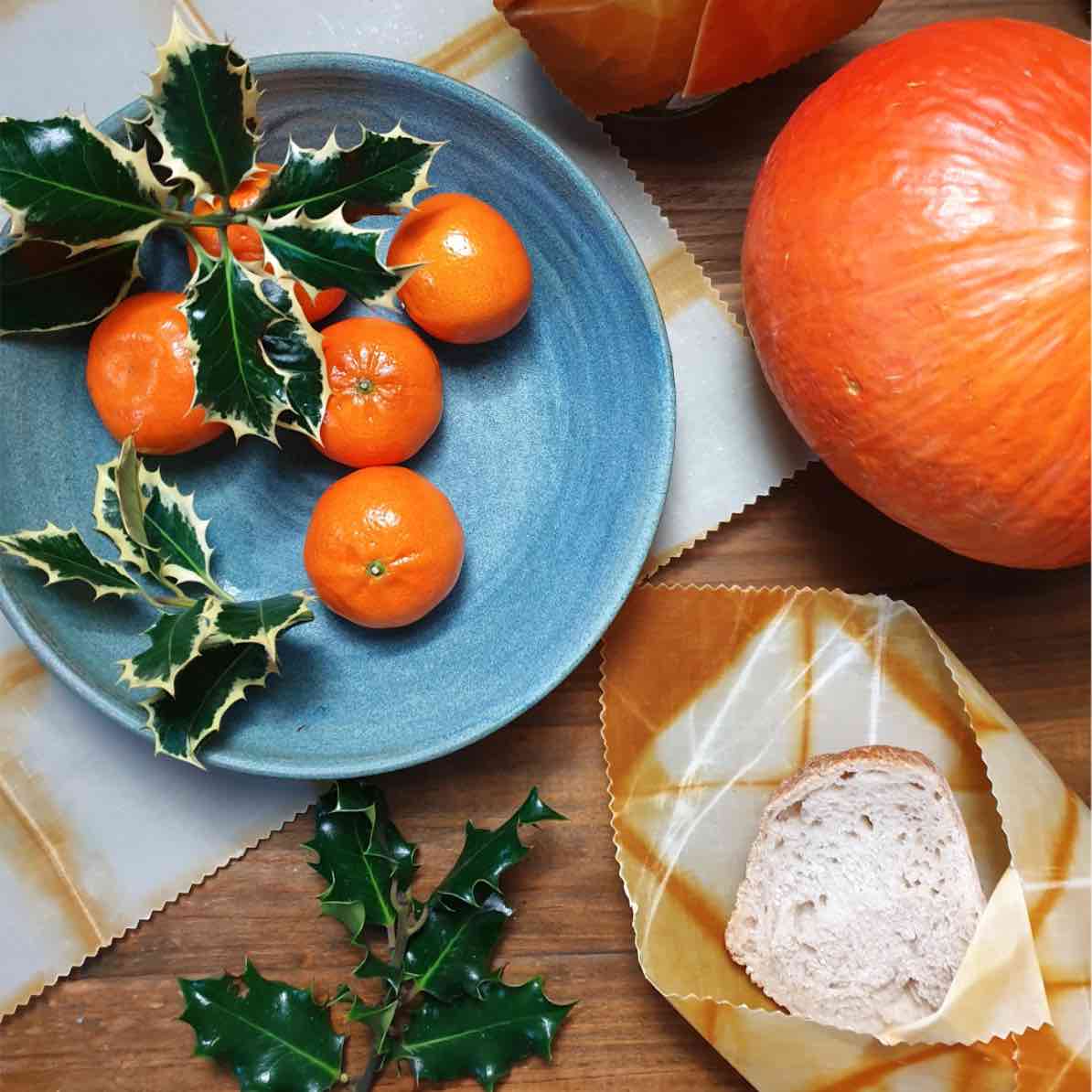 Food Wrap Beeswax food wrap. Natural Dye: Onion (3 pack) homeware shops bristol gift shops bristol COCOON Natural Dye House