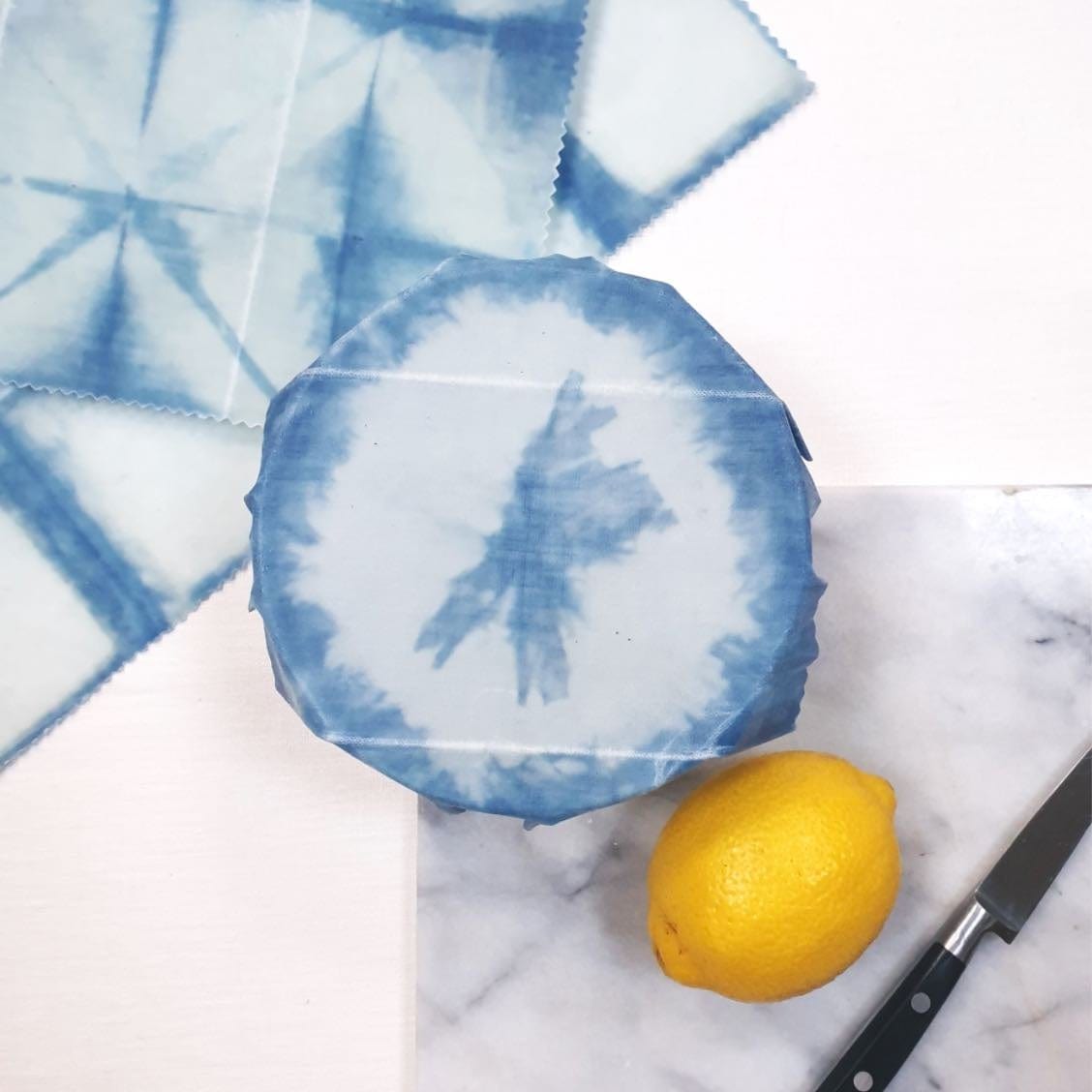 Food Wrap Beeswax food wraps. Natural Dye:  Indigo (single) homeware shops bristol gift shops bristol COCOON Natural Dye House