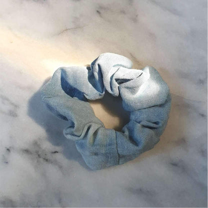Scrunchies Indigo Naturally Dyed Organic Hemp Scrunchie homeware shops bristol gift shops bristol COCOON Natural Dye House