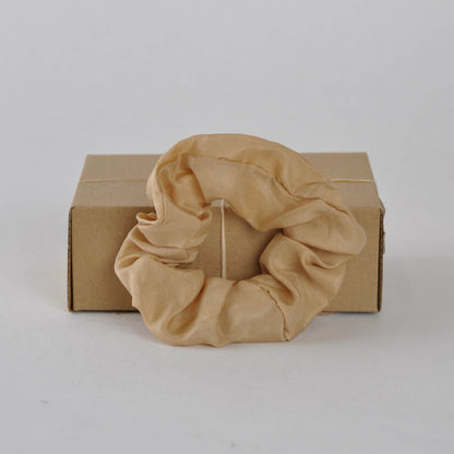 Scrunchies Myrobalan (Pale orange) Naturally Dyed Silk Scrunchie homeware shops bristol gift shops bristol COCOON Natural Dye House
