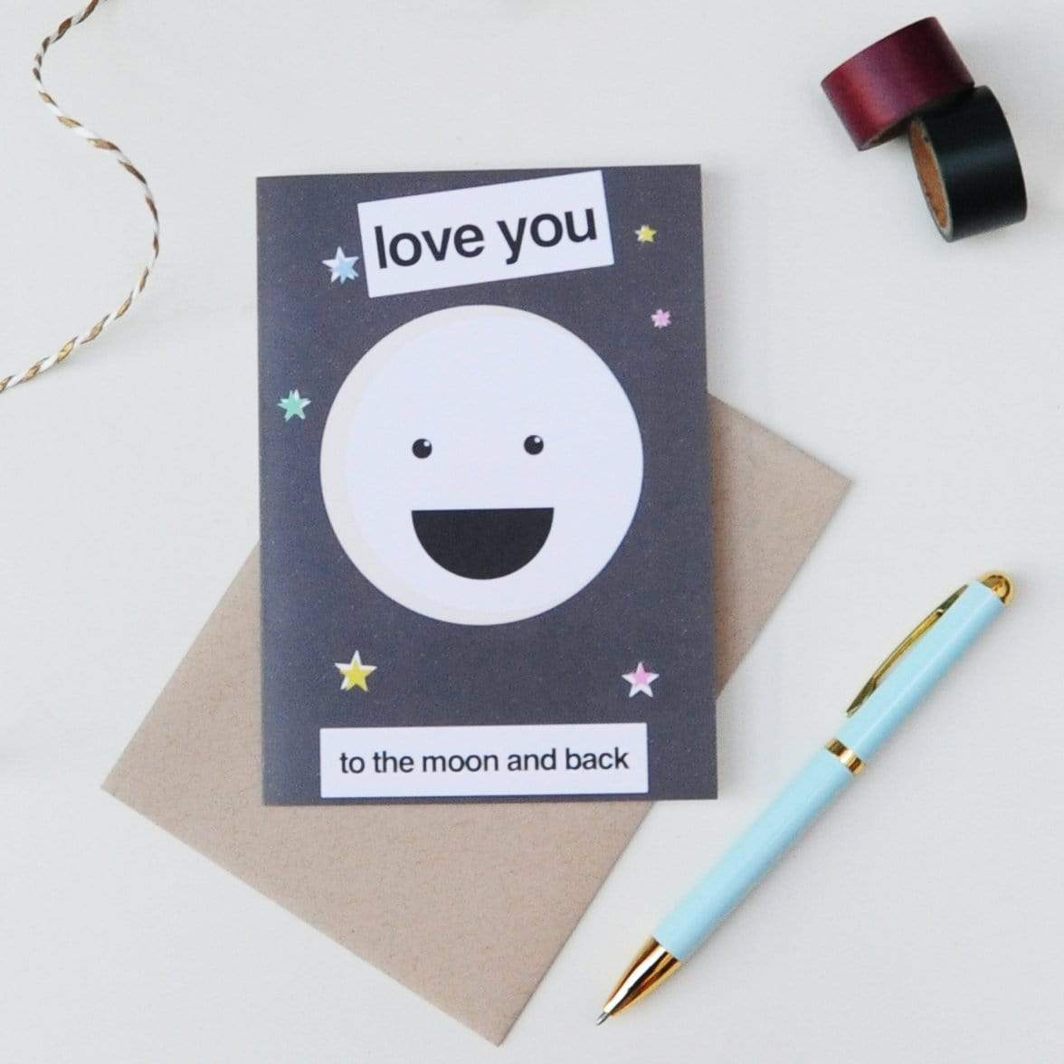 Greetings Card Love You Greetings Card homeware shops bristol gift shops bristol Do It Later Illustration