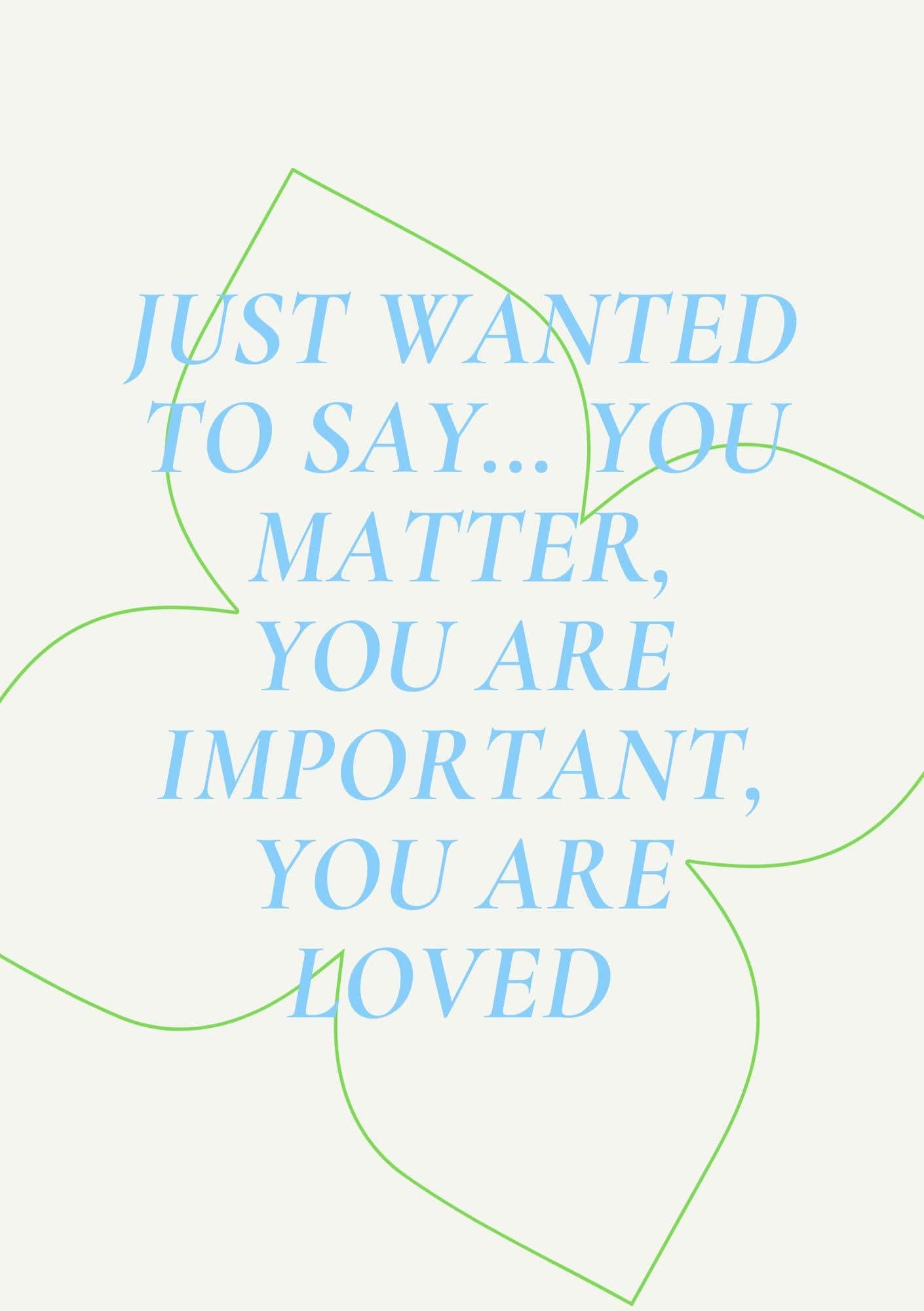 Greetings Card You Matter Card homeware shops bristol gift shops bristol Do It Later Illustration