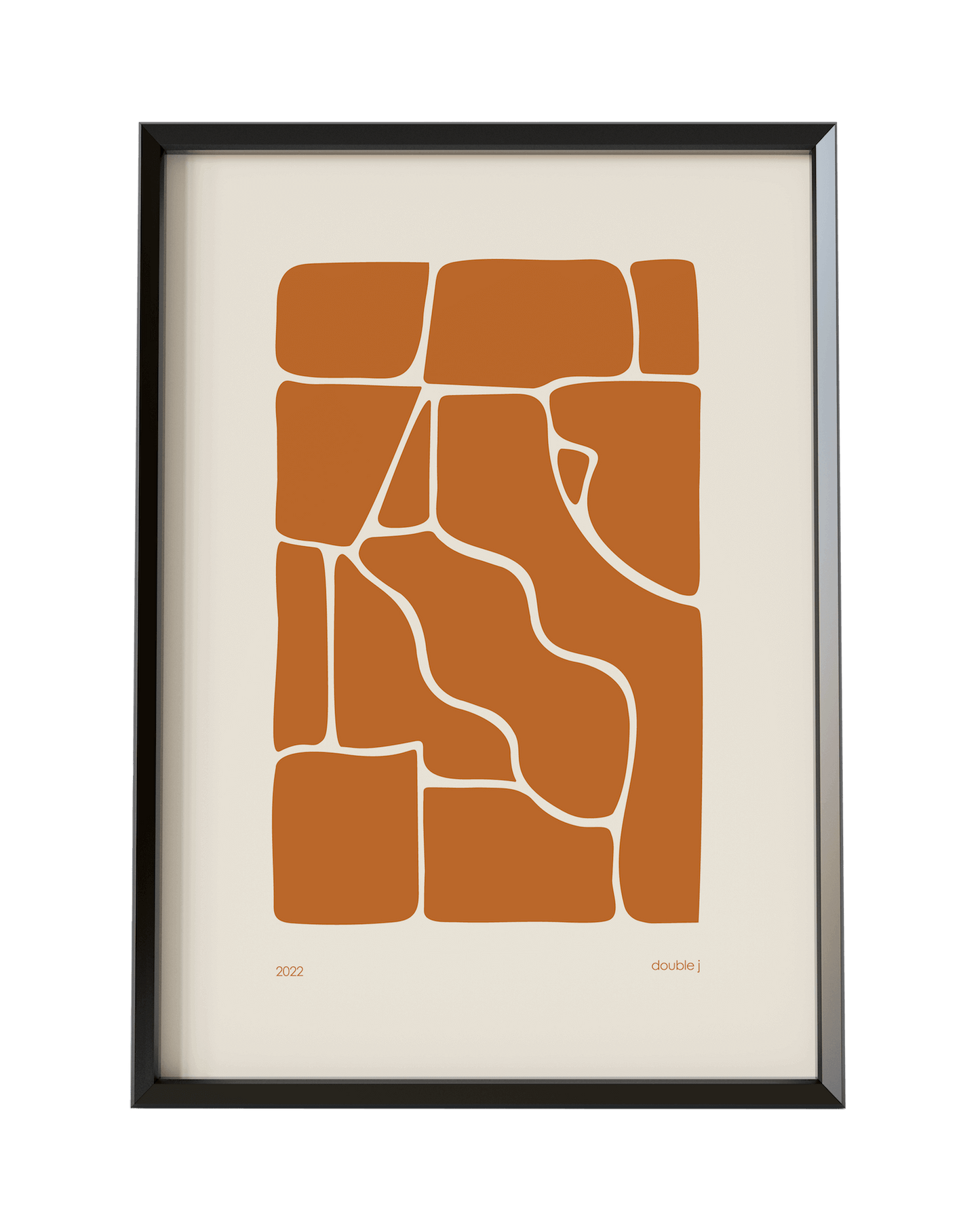 Print Solid Fluid Print (orange) homeware shops bristol gift shops bristol Double j