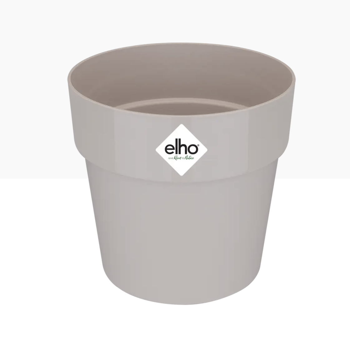 Plant Pots 9cm Recycled Plastic Plant Pot  -' b.for original' in Warm Grey homeware shops bristol gift shops bristol Elho