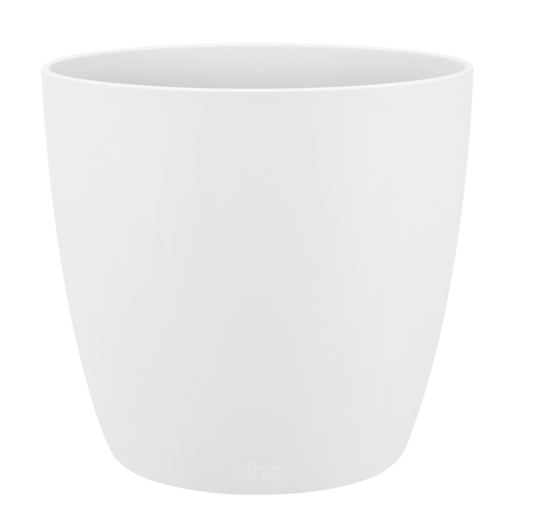 Plant Pots 7cm / White Recycled Plastic Plant Pot - 'brussels mini round' in White homeware shops bristol gift shops bristol Elho