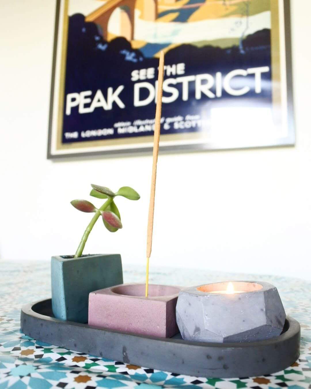 Incense Holder Concrete Incense Holder homeware shops bristol gift shops bristol Fern