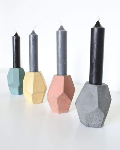Candle Holder Concrete Candle Stick Holder homeware shops bristol gift shops bristol Fern