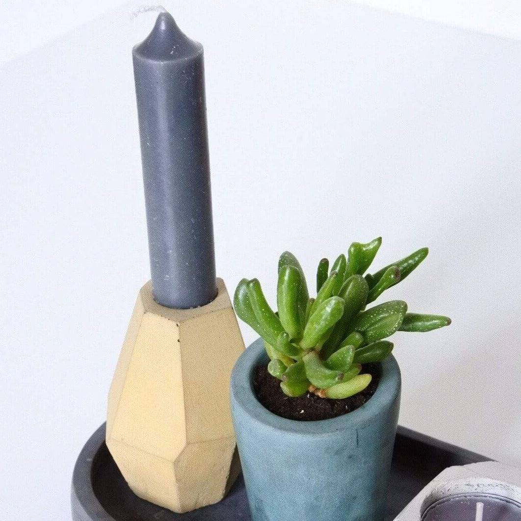Candle Holder Coastline Concrete Candle Stick Holder homeware shops bristol gift shops bristol Fern