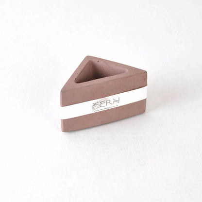 Vessel Plum Concrete Mini Vessel Triangle homeware shops bristol gift shops bristol Fern