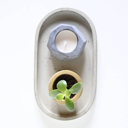 Vessel Concrete Tea light Holder (5 colours available) homeware shops bristol gift shops bristol Fern