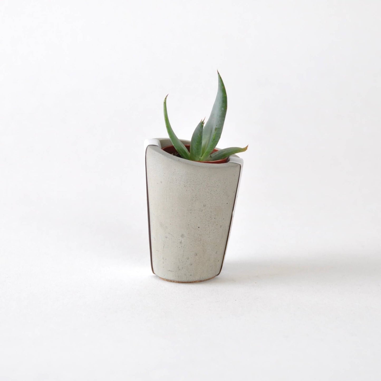 Vessel Natural Concrete Concrete Mini Vessel - Cylinder (various colours) homeware shops bristol gift shops bristol Fern