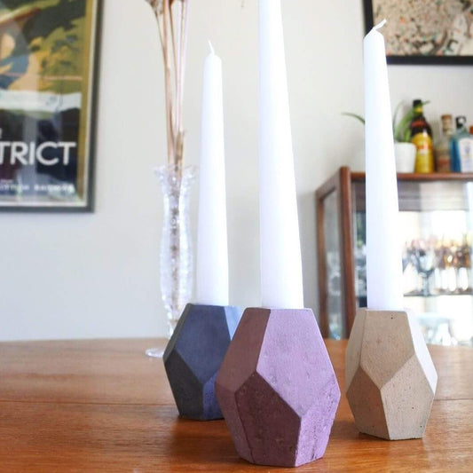 Candle Holder Concrete Candle Stick Holder homeware shops bristol gift shops bristol Fern