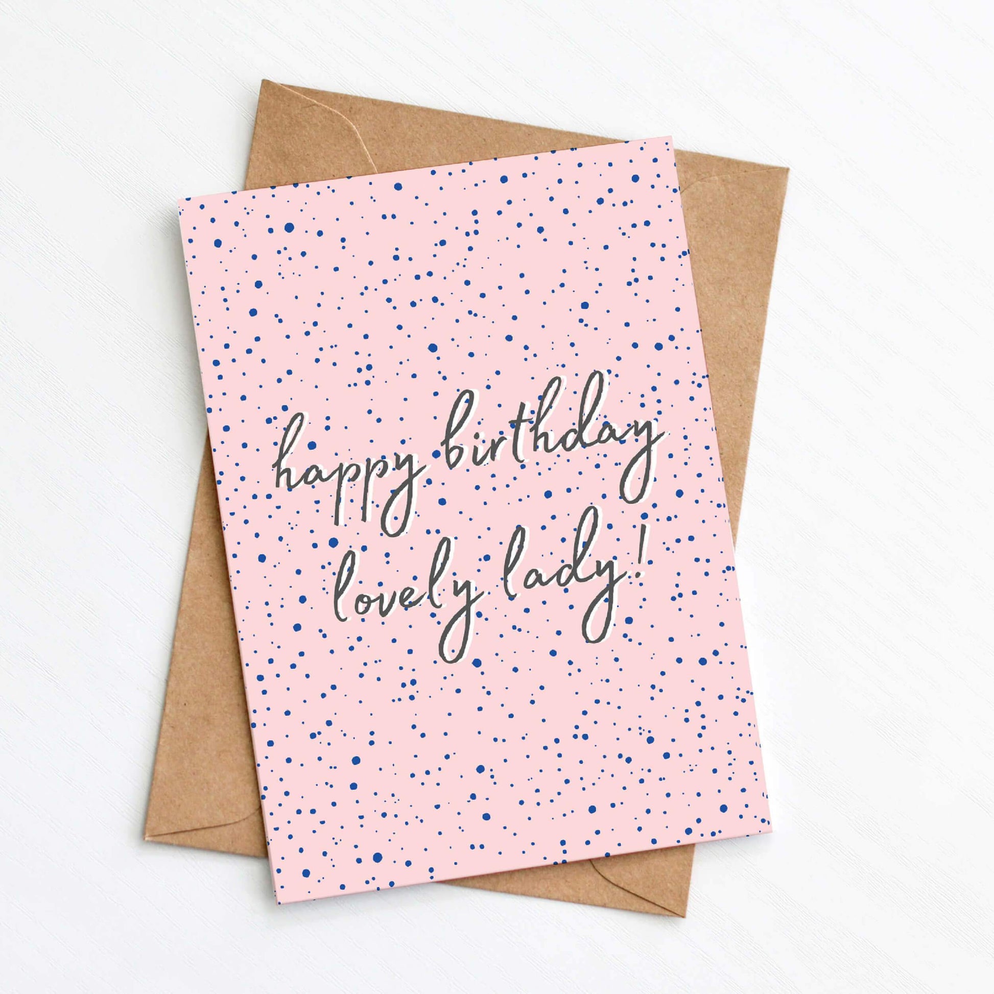 Greetings Card Lovely Lady Birthday Card homeware shops bristol gift shops bristol Greenwich Paper Studio