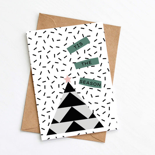 Greetings Card 'Tis The Season Christmas Card homeware shops bristol gift shops bristol Greenwich Paper Studio