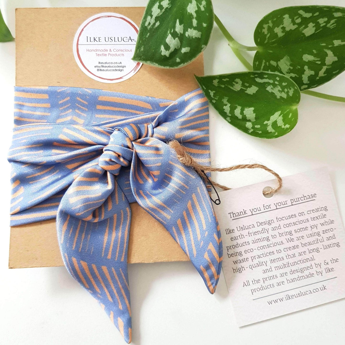 Head Scarf Head Scarf in 'Pearl' Print homeware shops bristol gift shops bristol Ilke Usluca Design