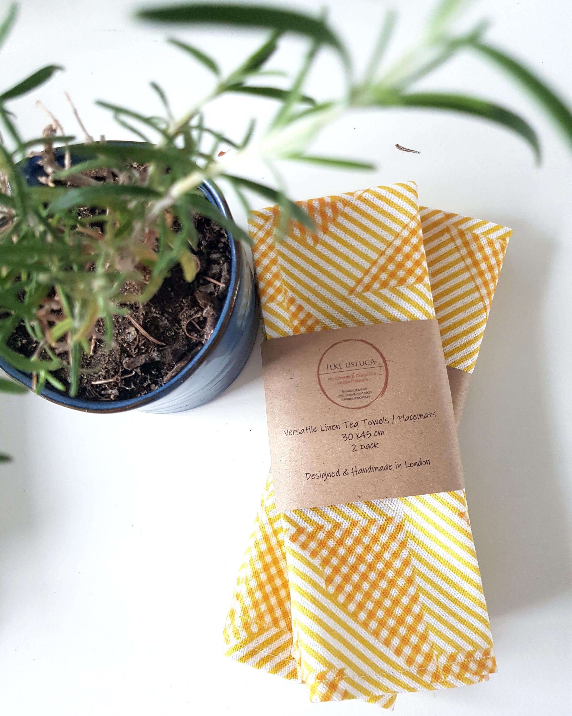 Tea Towel Tea Towel set in 'Sunshine' Print homeware shops bristol gift shops bristol Ilke Usluca Design