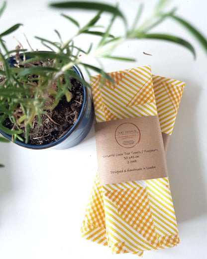 Tea Towel Tea Towel set in 'Sunshine' Print homeware shops bristol gift shops bristol Ilke Usluca Design