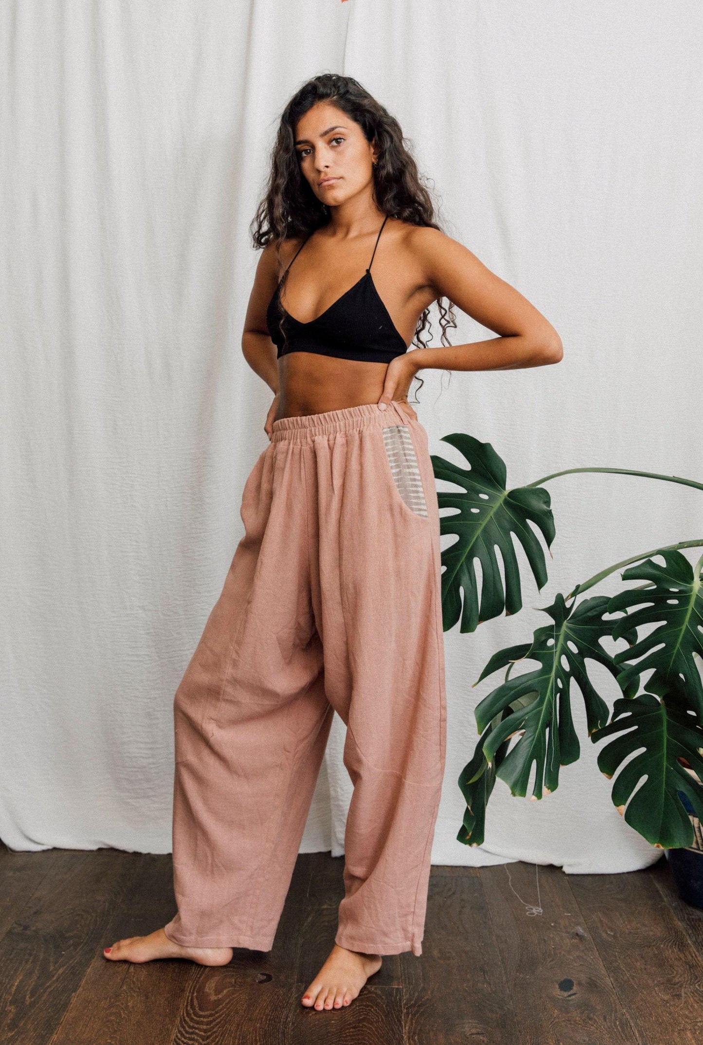Trousers Inka Harem Trousers - Dusty Pink - UK 8-14 homeware shops bristol gift shops bristol Inka Free