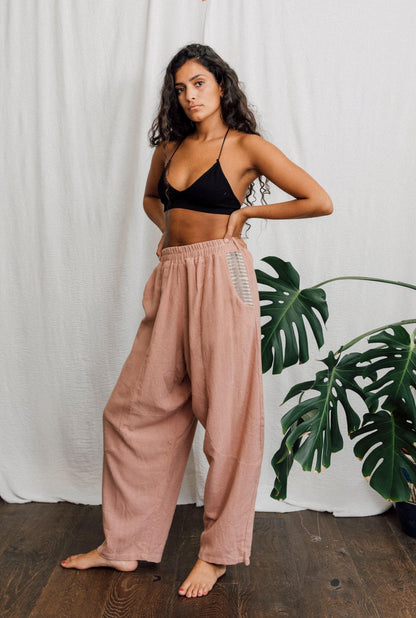 Trousers Inka Harem Trousers - Dusty Pink - UK 8-14 homeware shops bristol gift shops bristol Inka Free