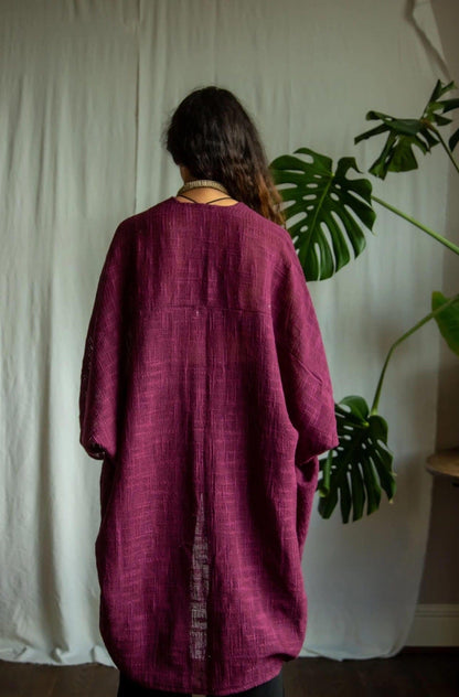 Jackets & Coats Purple Oversized Cotton Cardigan (various colours) homeware shops bristol gift shops bristol Inka Free