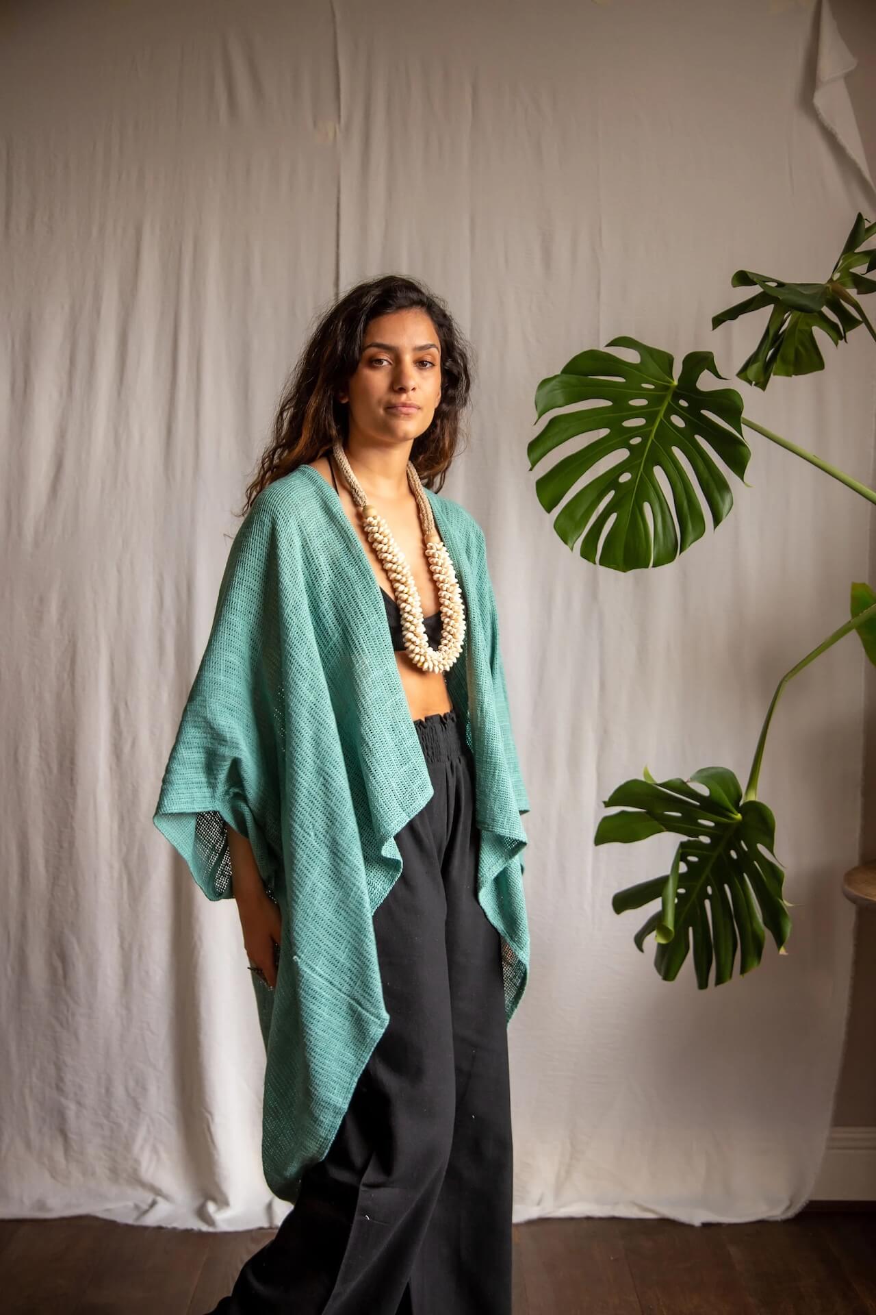 Jackets & Coats Sage Oversized Cotton Cardigan (various colours) homeware shops bristol gift shops bristol Inka Free
