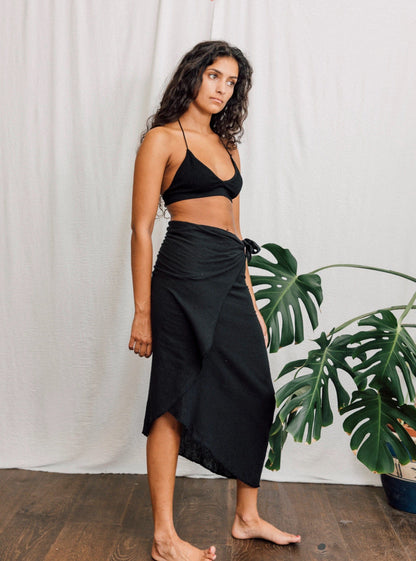 Skirt Inka Wrap Skirt - Black homeware shops bristol gift shops bristol Inka Free