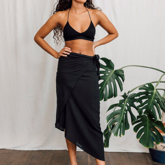 Skirt Inka Wrap Skirt - Black homeware shops bristol gift shops bristol Inka Free