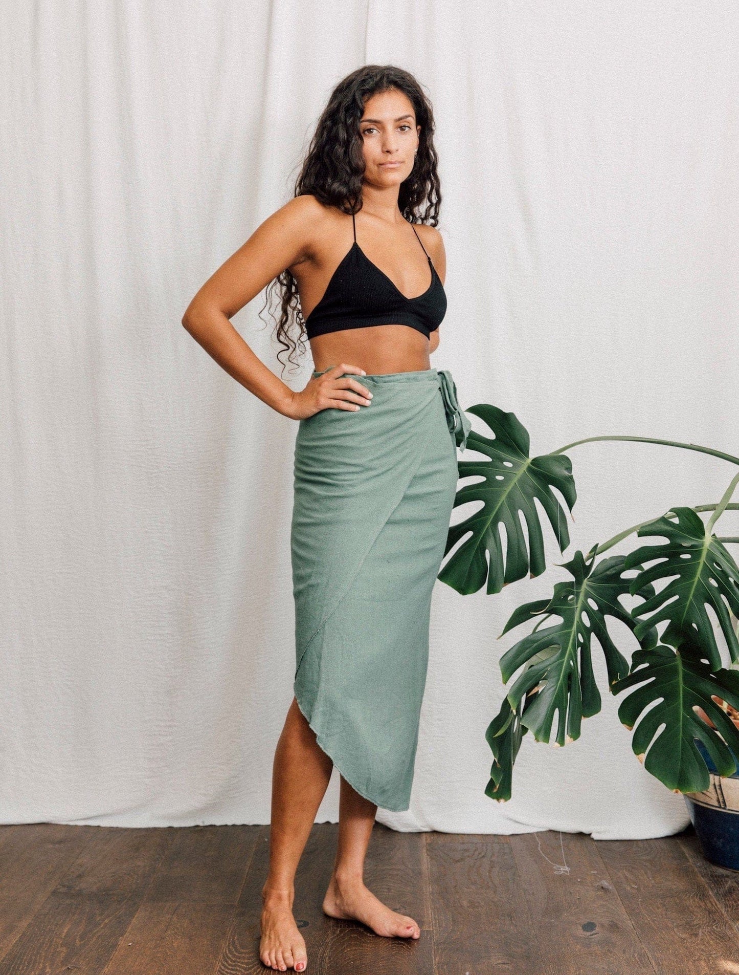 Skirt Inka Wrap Skirt - Sage Green homeware shops bristol gift shops bristol Inka Free