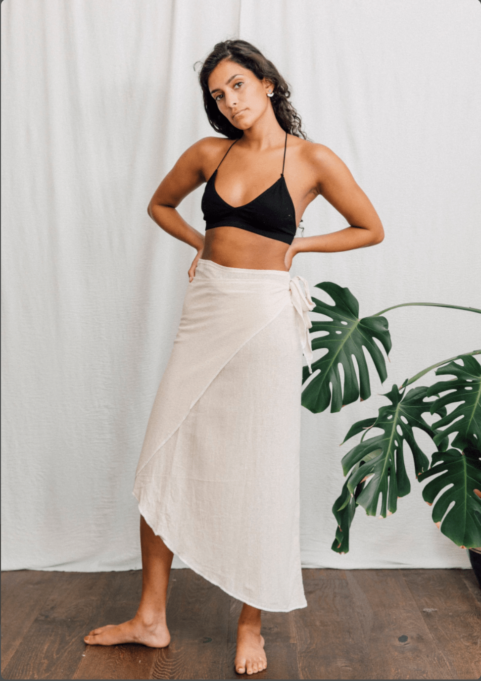 Skirt Inka Wrap Skirt - White homeware shops bristol gift shops bristol Inka Free