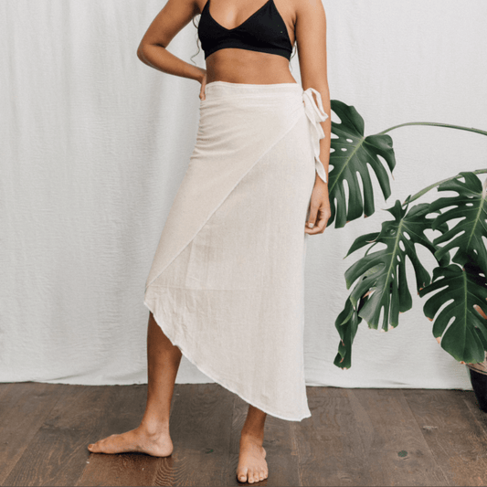 Skirt Inka Wrap Skirt - White homeware shops bristol gift shops bristol Inka Free