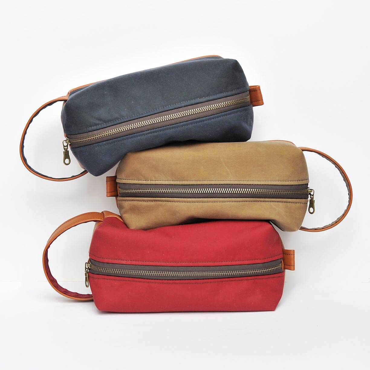 Bag Unisex Recycled Leather Dopp Bag (Toiletries / Wash Bag) homeware shops bristol gift shops bristol Lauren Holloway