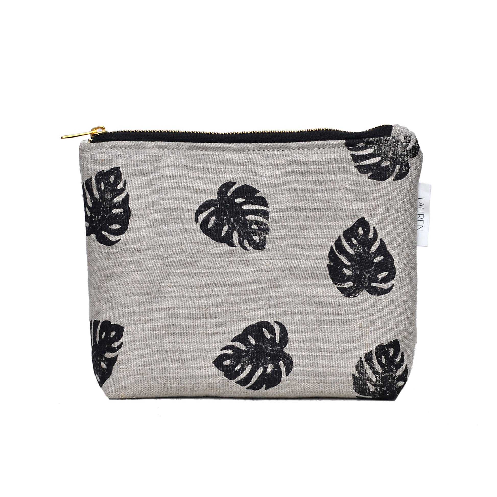 Make Up Bag Linen Makeup/ Wash Bag homeware shops bristol gift shops bristol Lauren Holloway